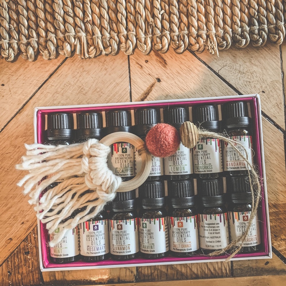 Macrame Aroma Therapy Essential Oil Car Diffuser